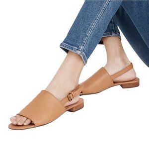 Madewell The Noelle Slingback Sandal in Leather